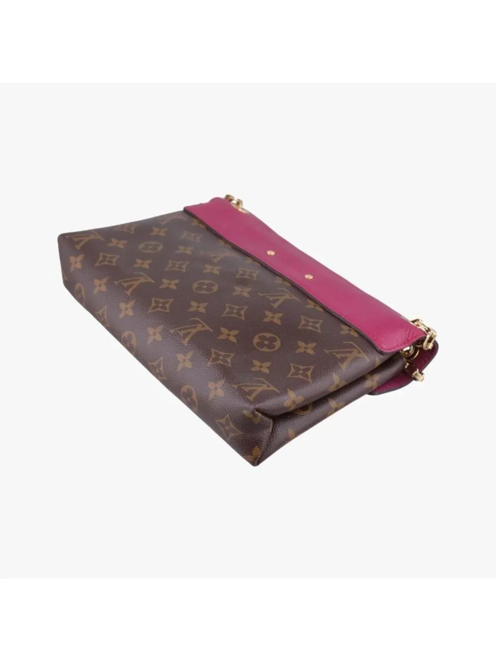 ★SOLD★ Louis Vuitton Pallas Chain Monogram Brown Aurore Canvas Calf Leather - Picture 6 of 15